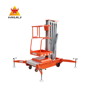 NIULI Small Aerial Mobile One Man Lift/домашний лифт для уборки алюминиевый подъемник/воздушная персональная лестница