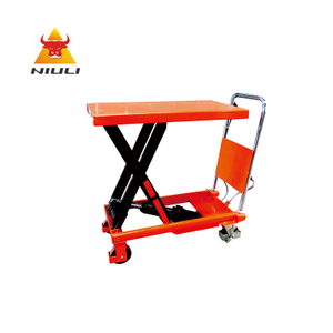 Подъемная платформа NIULI 500 кг Ручная мобильная гидравлическая тележка с ножничным подъемным столом